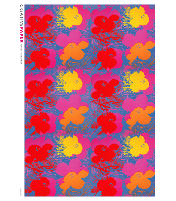 Carta di riso Decoupage: FLO_0251
