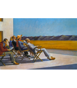 Stampa su tela: Edward Hopper - Persone al sole