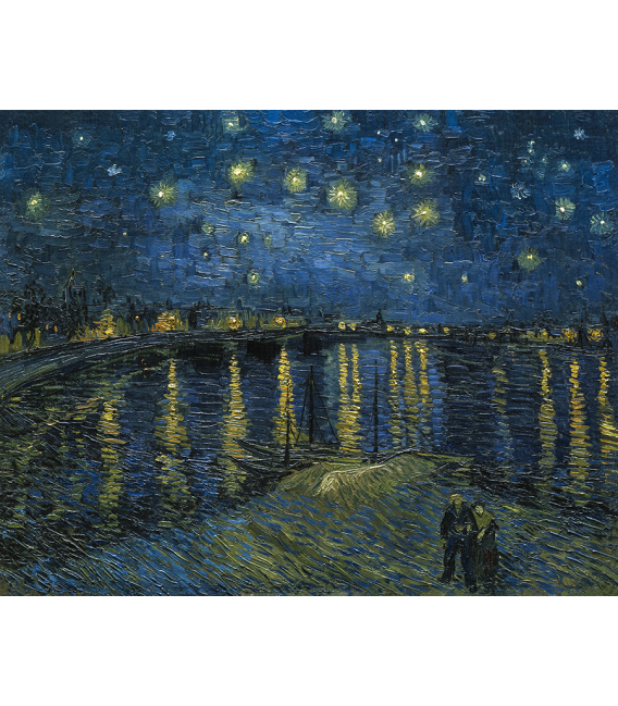Printing on canvas: Vincent Van Gogh - Starry Night over the Rhone