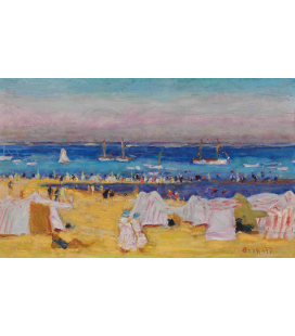 Pierre Bonnard - La spiaggia. Stampa su tela