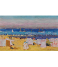 Pierre Bonnard - La spiaggia. Stampa su tela
