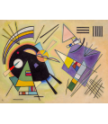 Vassily Kandinsky - Nero e Viola. Stampa su tela