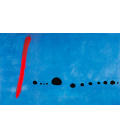 Joan Mirò - Blue 2 - Panoramico. Stampa su tela