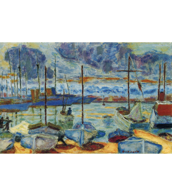 Pierre Bonnard -Il Porto di Cannes. Stampa su tela