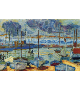 Pierre Bonnard -Il Porto di Cannes. Stampa su tela