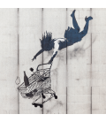 Banksy - Acquista fino allo sfinimento, Stampa su tela
