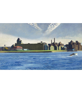 Stampa su tela: Edward Hopper - Blackwell’s Island